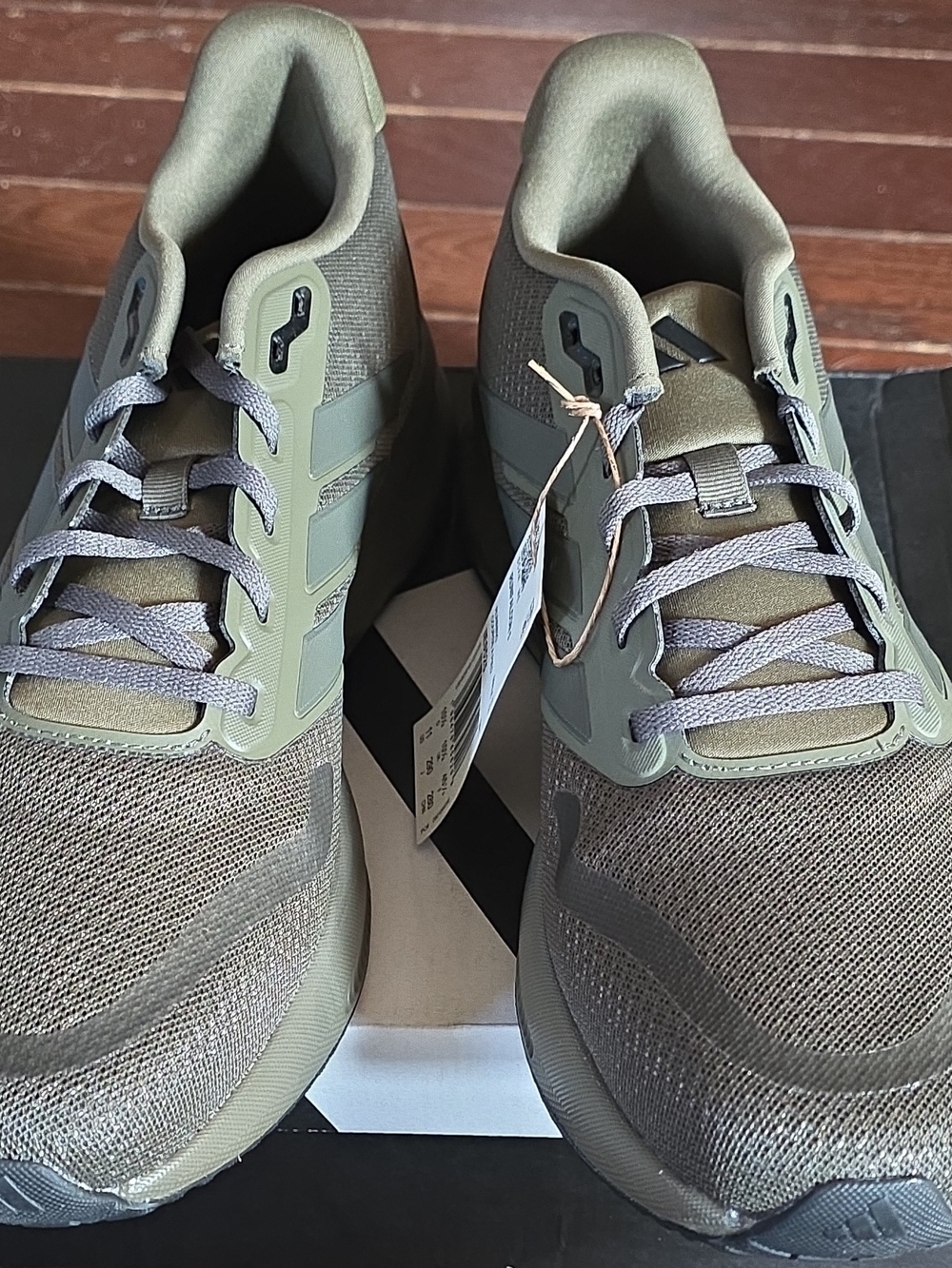 adidas Men's Olive/Taupe Athletic Running Sneakers